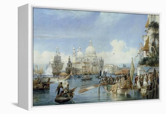 A View of Santa Maria della Salute, Venice-Alexandre Francia-Framed Premier Image Canvas