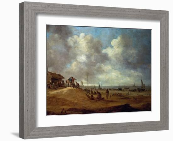 A View of Scheveningen, 1649-Jan Van Goyen-Framed Giclee Print