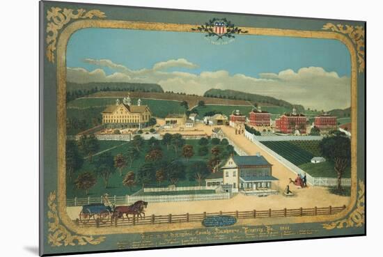 A View of Schuylkill County Almshouse, Circa 1880-John Bachman-Mounted Giclee Print