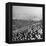 A View of Ships in the Water Near the Stadium During an Annapolis Naval Academy Football Game-David Scherman-Framed Premier Image Canvas