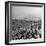 A View of Ships in the Water Near the Stadium During an Annapolis Naval Academy Football Game-David Scherman-Framed Premium Photographic Print