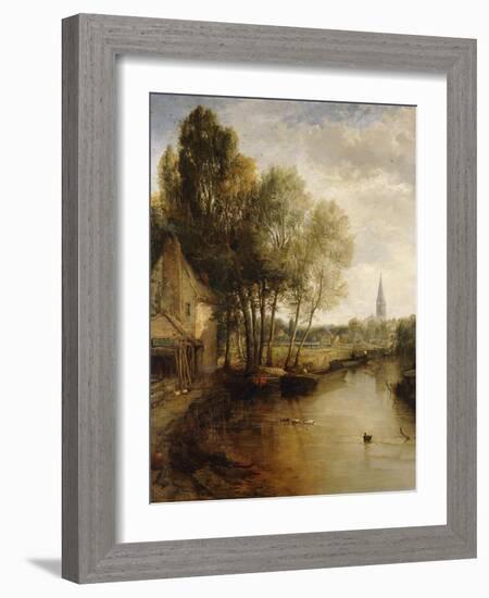 A View of Stratford Upon Avon-James Webb-Framed Giclee Print