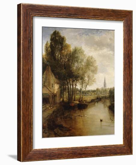 A View of Stratford Upon Avon-James Webb-Framed Giclee Print