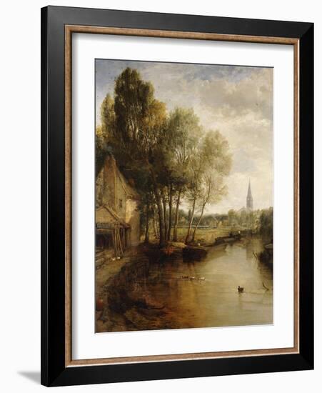 A View of Stratford Upon Avon-James Webb-Framed Giclee Print