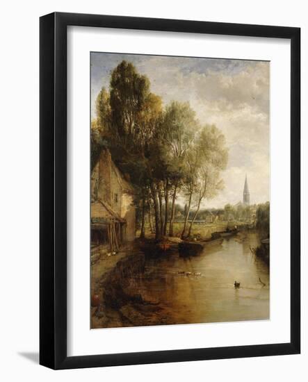 A View of Stratford Upon Avon-James Webb-Framed Giclee Print