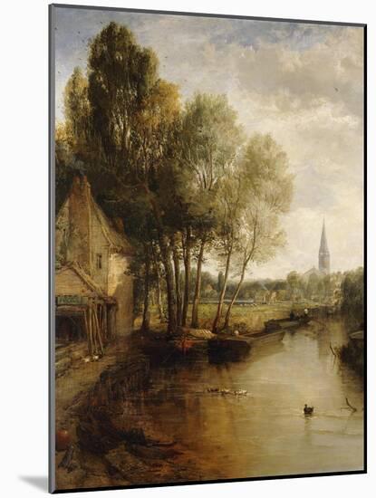 A View of Stratford Upon Avon-James Webb-Mounted Giclee Print