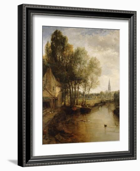 A View of Stratford Upon Avon-James Webb-Framed Giclee Print