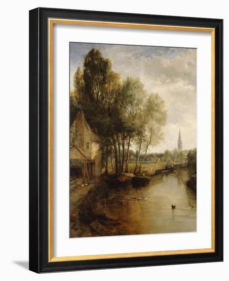 A View of Stratford Upon Avon-James Webb-Framed Giclee Print