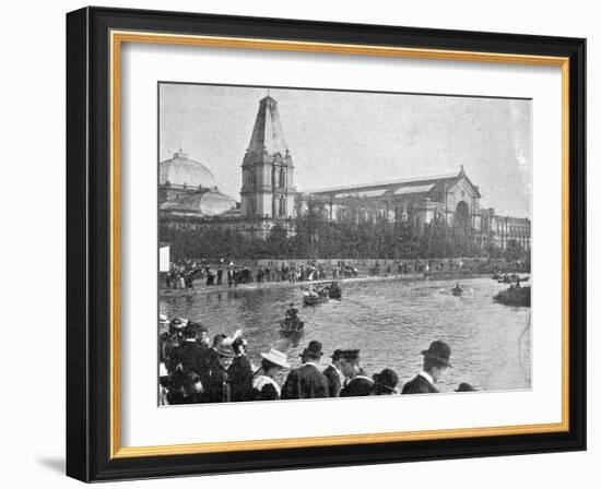 A View of the Alexandra Palace from a Corner of the Lake, Illustration from 'The King', May 25th…-English Photographer-Framed Photographic Print