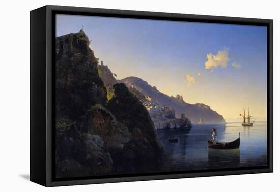 A View of the Amalfi Bay, 1841-Konstantinovich Ivan Aivazovsky-Framed Premier Image Canvas