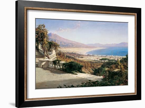 A View of the Bay of Naples-William Wyld-Framed Art Print