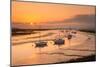 A View of the Boats from Hurst Spit-Chris Button-Mounted Photographic Print