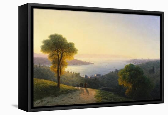 A View of the Bosphorus from the European Side Above the Palace of the Dolmabache, the Seraglio…-Ivan Konstantinovich Aivazovsky-Framed Premier Image Canvas
