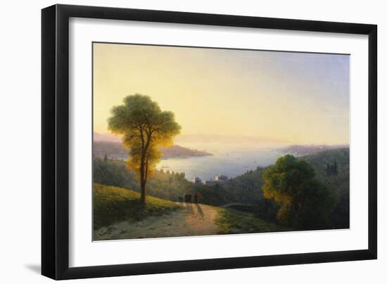 A View of the Bosphorus from the European Side Above the Palace of the Dolmabache, the Seraglio…-Ivan Konstantinovich Aivazovsky-Framed Giclee Print