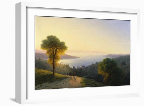 A View of the Bosphorus from the European Side Above the Palace of the Dolmabache, the Seraglio…-Ivan Konstantinovich Aivazovsky-Framed Giclee Print