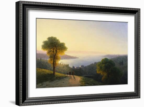 A View of the Bosphorus from the European Side Above the Palace of the Dolmabache, the Seraglio…-Ivan Konstantinovich Aivazovsky-Framed Giclee Print