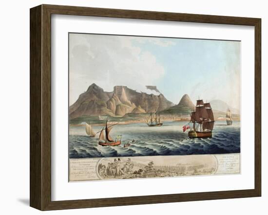 A View of the Cape of Good Hope...The Battle Previous to the Surrender...8th January 1806-William Marshall Craig-Framed Giclee Print