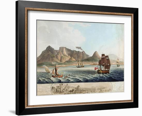 A View of the Cape of Good Hope...The Battle Previous to the Surrender...8th January 1806-William Marshall Craig-Framed Giclee Print