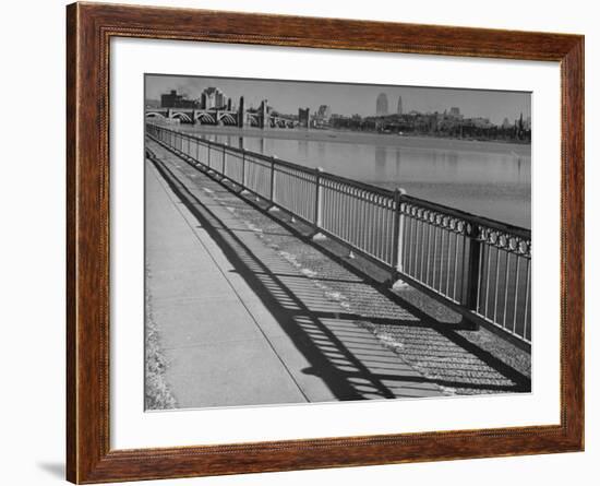 A View of the Charles River from a Story Concerning Boston-null-Framed Photographic Print