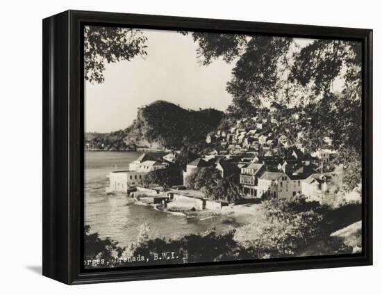 A View of the Coastal Town of St George's, Grenada, British West Indies-null-Framed Premier Image Canvas