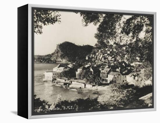 A View of the Coastal Town of St George's, Grenada, British West Indies-null-Framed Premier Image Canvas