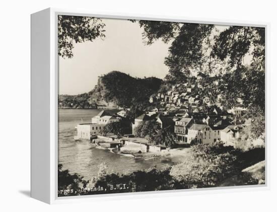 A View of the Coastal Town of St George's, Grenada, British West Indies-null-Framed Premier Image Canvas