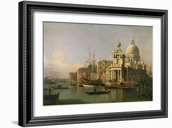 A view of the Dogana and Santa Maria della Salute-Canaletto-Framed Giclee Print