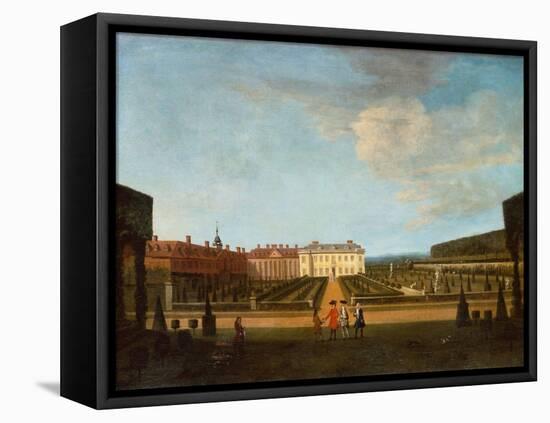 A View of the Garden and Main Parterre of Winchendon House, 1720-Peter Tillemans-Framed Premier Image Canvas