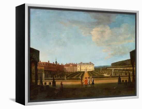 A View of the Garden and Main Parterre of Winchendon House, 1720-Peter Tillemans-Framed Premier Image Canvas