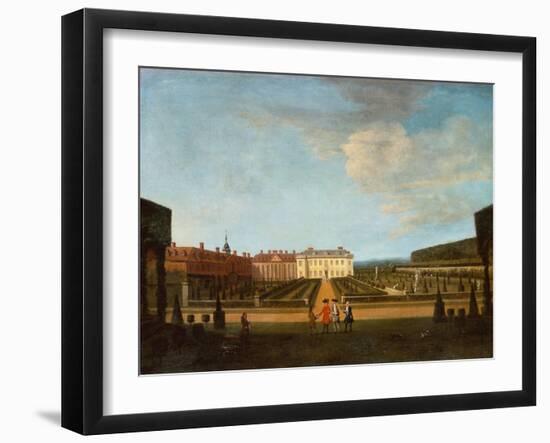 A View of the Garden and Main Parterre of Winchendon House, 1720-Peter Tillemans-Framed Giclee Print