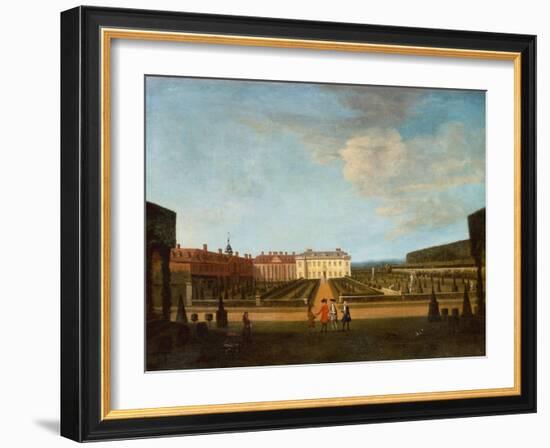 A View of the Garden and Main Parterre of Winchendon House, 1720-Peter Tillemans-Framed Giclee Print