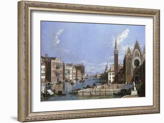 A View of the Grand Canal, Venice, from Santa Maria della Carita to the Bacino di San Marco-William James-Framed Giclee Print