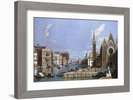 A View of the Grand Canal, Venice, from Santa Maria della Carita to the Bacino di San Marco-William James-Framed Giclee Print