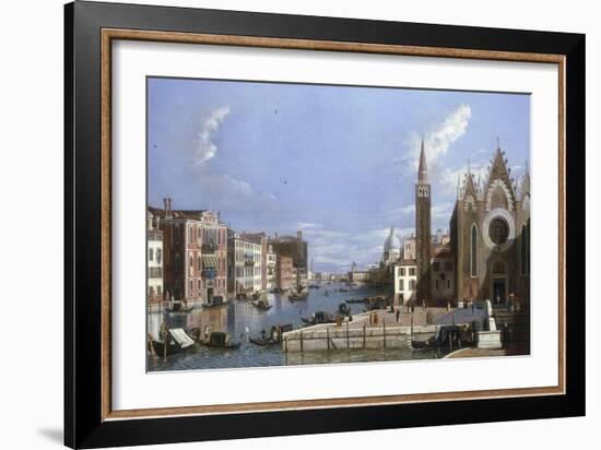 A View of the Grand Canal, Venice, from Santa Maria della Carita to the Bacino di San Marco-William James-Framed Giclee Print