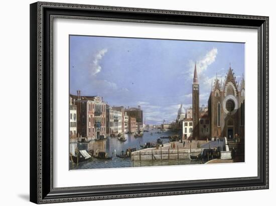 A View of the Grand Canal, Venice, from Santa Maria della Carita to the Bacino di San Marco-William James-Framed Giclee Print