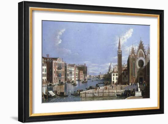 A View of the Grand Canal, Venice, from Santa Maria della Carita to the Bacino di San Marco-William James-Framed Giclee Print