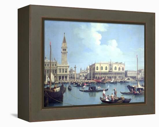 A View of the Grand Canal-Canaletto-Framed Premier Image Canvas