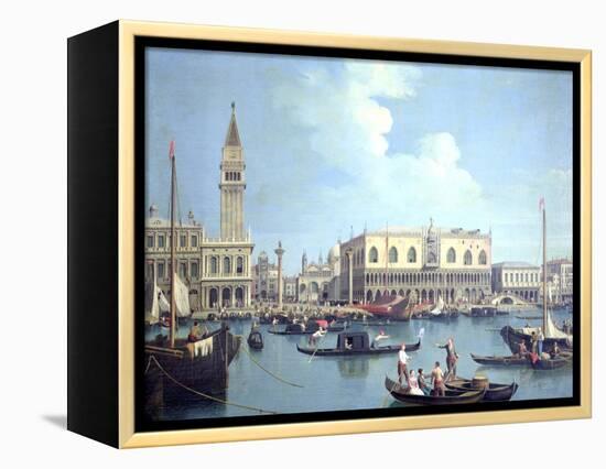 A View of the Grand Canal-Canaletto-Framed Premier Image Canvas