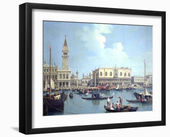 A View of the Grand Canal-Canaletto-Framed Giclee Print