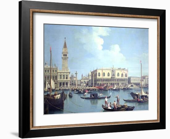 A View of the Grand Canal-Canaletto-Framed Giclee Print