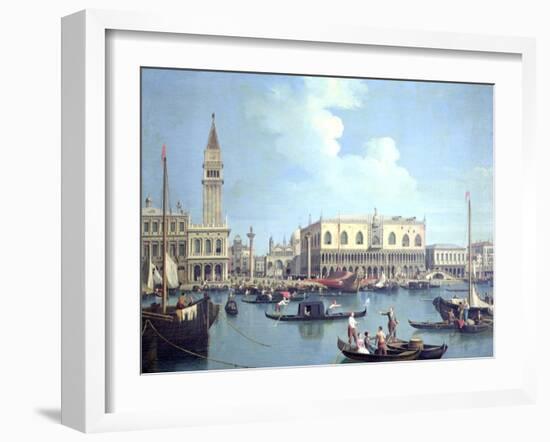 A View of the Grand Canal-Canaletto-Framed Giclee Print