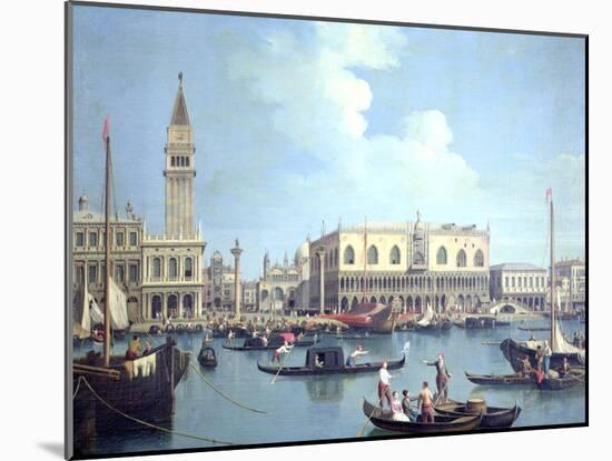 A View of the Grand Canal-Canaletto-Mounted Giclee Print