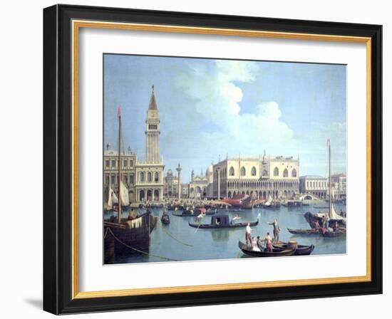 A View of the Grand Canal-Canaletto-Framed Giclee Print