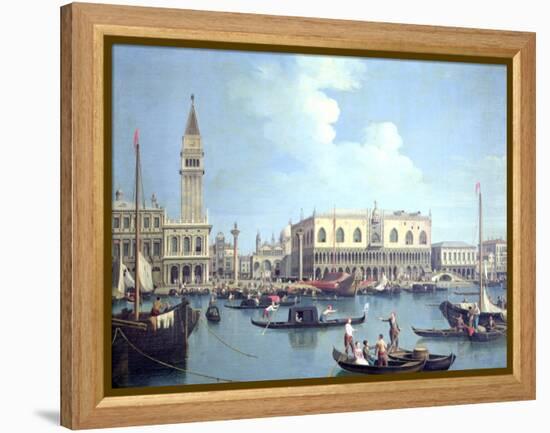 A View of the Grand Canal-Canaletto-Framed Premier Image Canvas