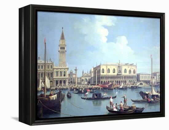 A View of the Grand Canal-Canaletto-Framed Premier Image Canvas
