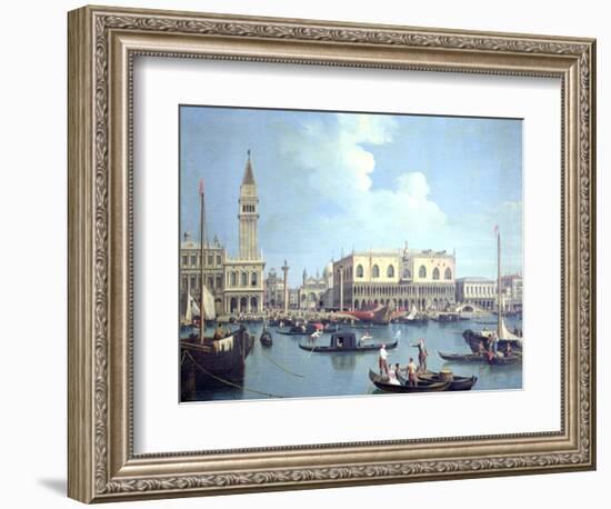 A View of the Grand Canal-Canaletto-Framed Giclee Print