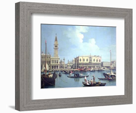 A View of the Grand Canal-Canaletto-Framed Giclee Print