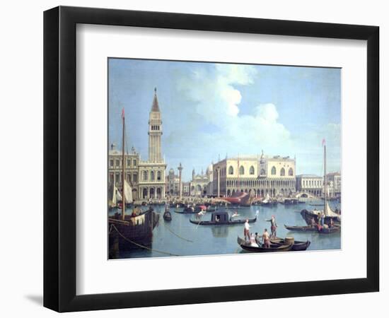 A View of the Grand Canal-Canaletto-Framed Giclee Print