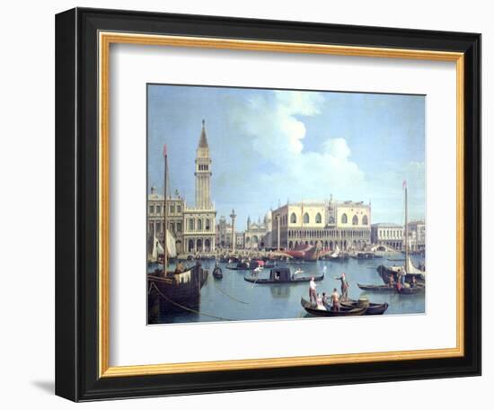 A View of the Grand Canal-Canaletto-Framed Giclee Print