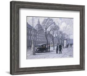 A View of the Magasin du Nord from the Holmens Kanal-Paul Fischer-Framed Giclee Print
